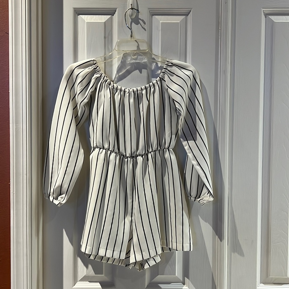 PrettyLittleThings off the shoulder romper